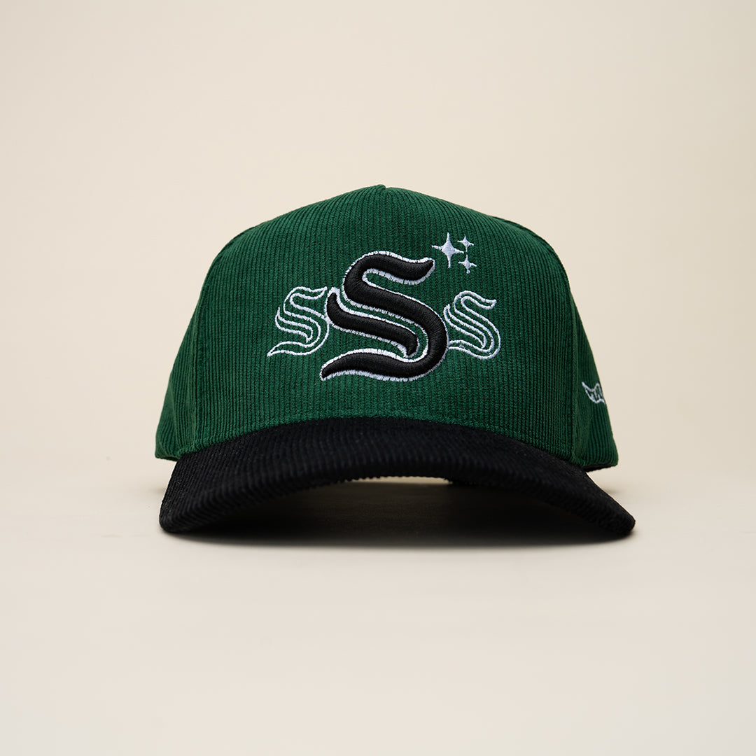 front of hat